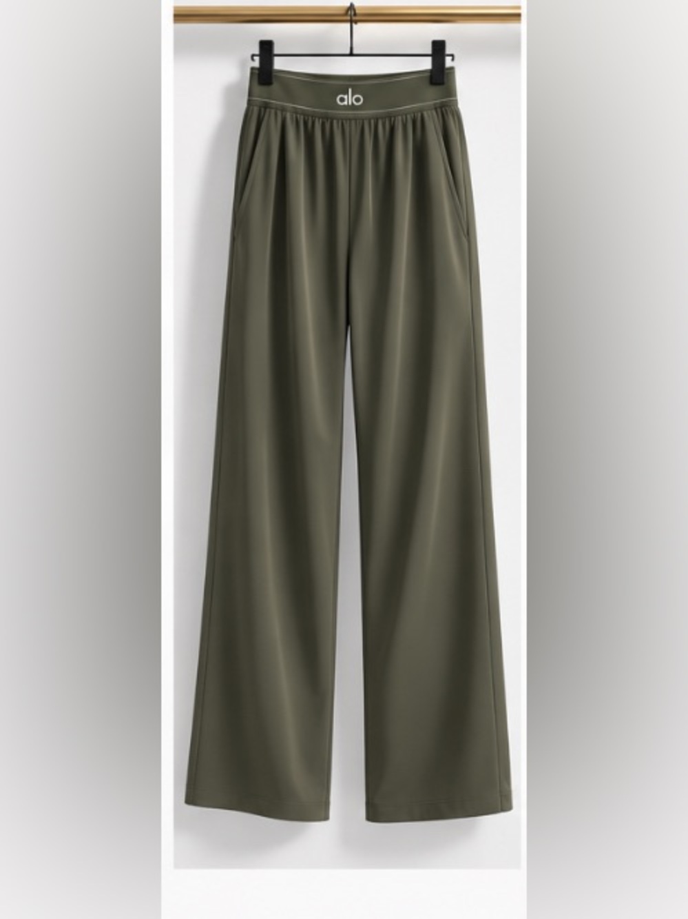 Olive Green Alo Suit Up Trouser (Regular)